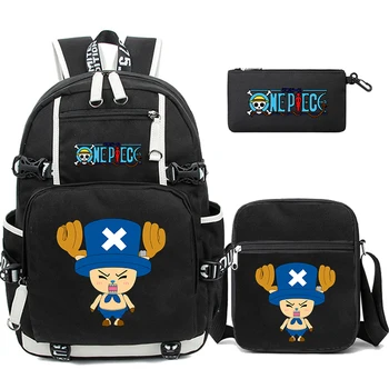 3 бр./компл. Аниме едно Парче раница Узумаки за момче-юноша, училищна чанта за момичета, училищна чанта за студенти, пътна чанта за отдих