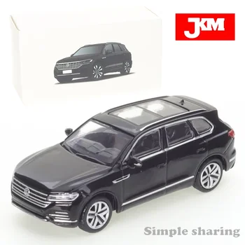 JKM1: 64 Suv на Volkswagen Touareg От Черно Лети, Формовани Под Налягане Модел Автомобил, Метални Гласове Играчки за Деца, се Събират
