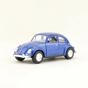 Играчка Модел на Колата от Сплав на Volkswagen Beetle в мащаб 1:32, Метални Модели на превозни средства, Подадени под налягане, с 2 Врати С Функция Откидывания Назад, Автомобили За Детски Подарък