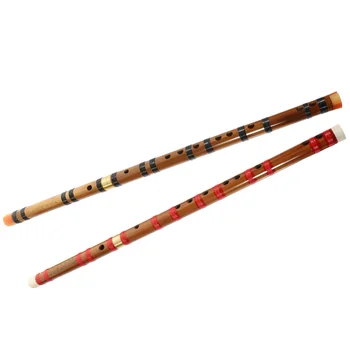 1 бр Китайски студентски бамбук флейта Dizi Преносима флейта Китайски инструмент (бутон D)