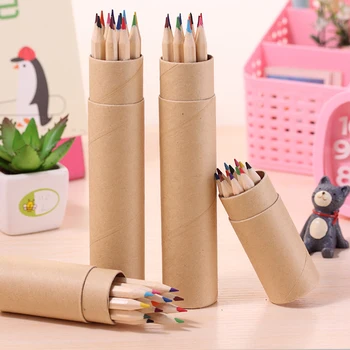 15 Кутии висококачествени цветни моливи 12 цвята Нови Дървени моливи за писане и рисуване за деца, Подарък ученически пособия, канцеларски материали
