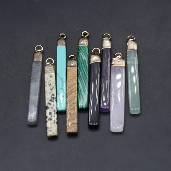 1бр натурален камък Crystal тюркоаз Различни цветове Медальон САМ Изработка на обеци колиета, Бижута, аксесоари за подарък