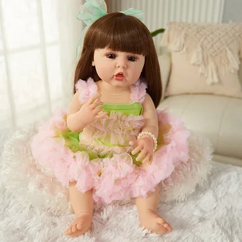 50 см реалистични, силиконови кукли-бебета с реалистични функции - идеална за ролеви игри, Детска играчка за подарък
