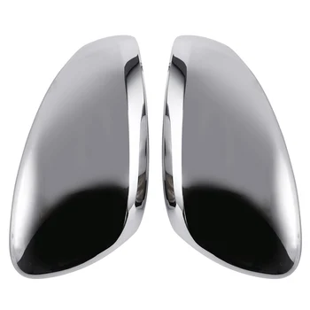 ABS Хромираните Защитни покривала за автомобилни огледала за обратно виждане, стикери на огледалата за задно виждане за Peugeot 208 2014 - 2017 Аксесоари