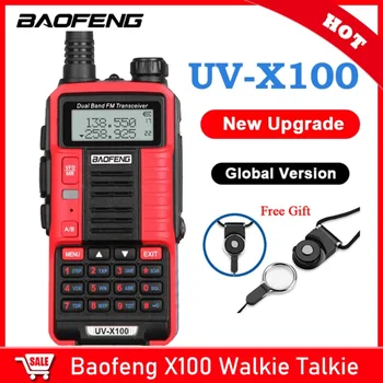 Baofeng UV-X100 Уоки Токи Голям радиус на действие 50 км UHF/VH двойна лента на радио хям CB Обновяване на радио Baofeng UV-5R UV-10R S9 Plus Двустранно радио