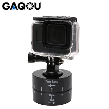 GAQOU Панорамирующая камера с въртяща се глава за статив на 360 градуса, покадровая фотосесия за мобилен iPhone за Go Pro Hero6 5 4 3 3+ SJCAM