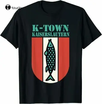 K-Town Кайзерслаутерн, Германия, Реколта тениска с емблема на риба, Памук тенденция 2021, забавни тениски