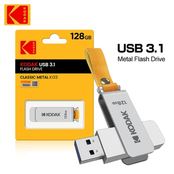 KODAK USB Флаш-памет 512 GB 256 GB 128 GB Карта 120 МБ/с. USB3.1 K133 Мини Метална Карта памет Unidad Flash за вашия Лаптоп, Настолен КОМПЮТЪР
