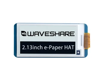 Waveshare 2,13-инчов дисплей E-Ink ШАПКА за Raspberry Pi с резолюция от електронна хартия SPI 250x122 поддържа частично обновяване