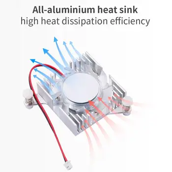 Алуминиев охлаждащ вентилатор за таксите, разработване на Orange Pi 5 Plus НЕ използвайте заедно с корпус от алуминиева сплав OPi 5 Plus F3I2