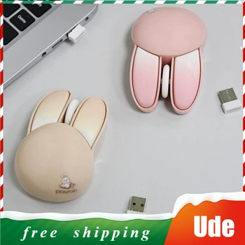 Безжична мишка MOFii M6pro Rabbit с два модула, джобно огледало, сладък лаптоп цвят на Тестени изделия, таблет, телефон, Мини-офис мишката за момичета