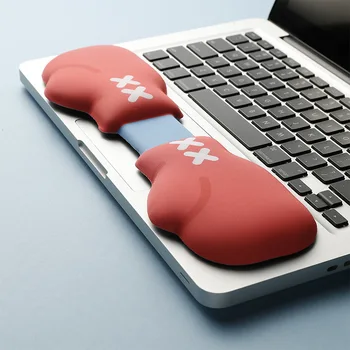 Боксови ръкавици Силиконова клавиатура Бандаж за ръка Подложка за мишка на китката Симпатичен и удобен бандаж за ръка за китката Офис подложка за китката
