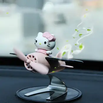 Декоративни украси за кола Sanrio Ароматерапия Cartoony слънчев диск на Hello Kitty Скъпа Кола Декоративни Аксесоари, Консумативи Подаръци