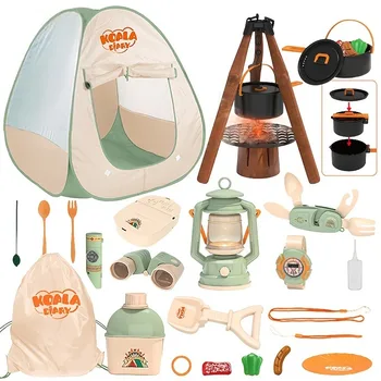 Детски походный комплект Outdoor Explorer Kit - включва капан за насекоми, слайд-изложени на палатка и детско туристическа екипировка! Подарък за Коледа, Хелоуин