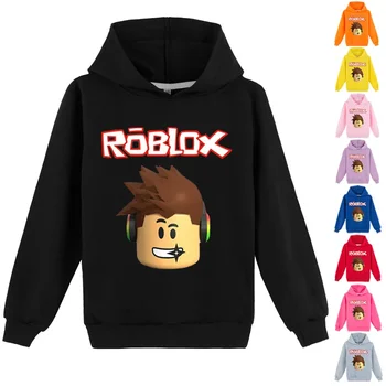 Експлозивна разпродажба на детски дрехи ROBLOX за големи момчета и момичета, пролетно-есенни блузи, пуловери, потници