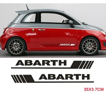 За 1 комплект 2 елемента Страничните Врати на Етикети Етикети за Abarth Пола Стикер за Купето на FIAT 500 Оформление на Автомобила