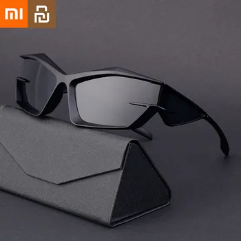 Квадратни слънчеви очила Xiaomi Youpin в ретро стил, модерни очила с неправилна форма 
