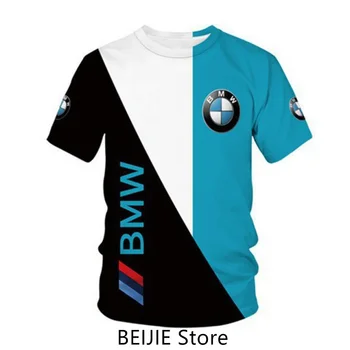Лятна нова тениска BMW за мъже Motorrad Street Racing, детска тениска за мотоциклетни спортове, мъжки бързосъхнеща дишаща майк за пътуване