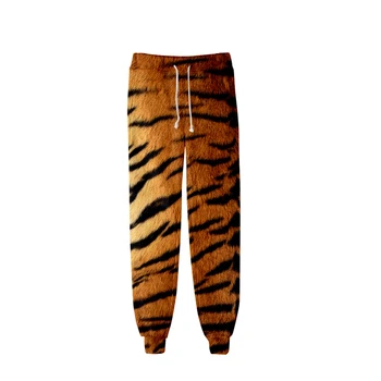Мъжки спортни облекла от тигрова кожи, градинска дрехи с 3D-принтом, hoody за бягане на открито с качулка, ежедневни панталони, камуфлаж Y2K,