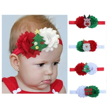 Нова детска Коледна декоративна превръзка на главата, детска коледна обогатяване с мозайка от старите цветове, Мультяшная превръзка на главата