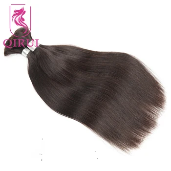 Обемни коси за тъкане на Коприна Директни перу коса Remy За изграждане на Обемна коса, Без преплитане на патица естествени Коси с естествен черен цвят