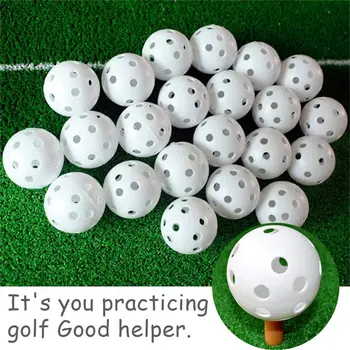 Пластмасови 41 мм Кухи Топки за голф с въздушна струя от вътре и отвън, Тренировъчните Топки за голф, Спортни Топки за голф