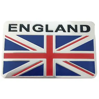Стикери с емблемата на знамето на Юниън Джак, Англия, Знаме на Обединеното Кралство, метални етикети с емблема, подпори за Мемориална парти Кралицата, стикер с емблемата на