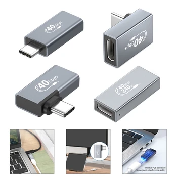 Удължителен кабел адаптер за USB C PD100w Зареждане на 40 Gbit/s Пренос на данни за игрови конзоли Директен доставка