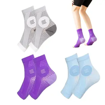 Успокояващ чорапи, 3 чифта компрессионных чорапи без пръсти, за пътуване, Дишащи и Удобни чорапи за бягане, които правят спортни чорапи за глезените