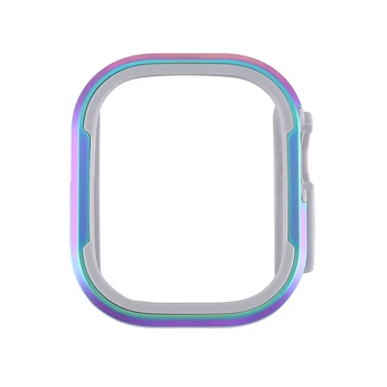 Цельнокроеный мек калъф от TPU, 49-миллиметровая защитно фолио за екрана, защищающая от надраскване, за Apple Watch Ultra Multicolor